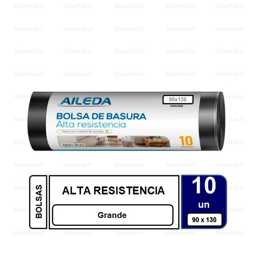 [BS0001] BOLSA BASURA AILEDA EXTRAGRANDE 90 X 130 10UN