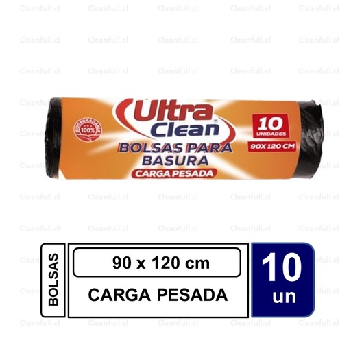 [BS0033] BOLSA BASURA ULTRA CLEAN 90 X 120 10UN
