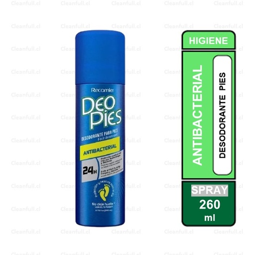 [DA0001] DESODORANTE PARA PIES DEO PIES ANTIBACTERIAL 260ML