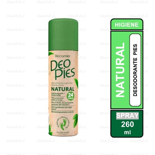[DA0004] DESODORANTE PARA PIES DEO PIES NATURAL 260 ML