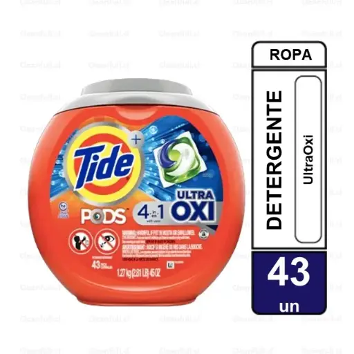 [DC0061] DETERGENTE CAPSULAS TIDE PODS ULTRA OXI 43 UN