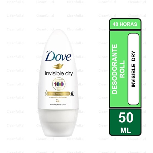 [DD0030] DESODORANTE ROLL DOVE INVISIBLE DRY 50ML