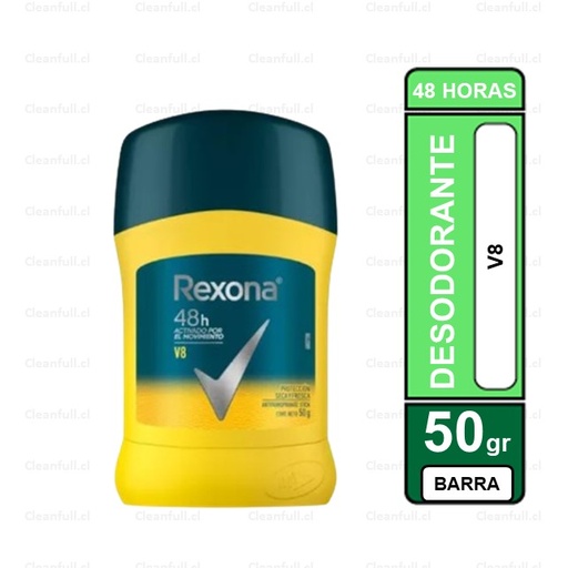 [DD0051] DESODORANTE BARRA REXONA MEN V8 50GR