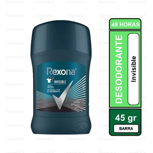 [DD0054] DESODORANTE BARRA REXONA MEN INVISIBLE 50 G