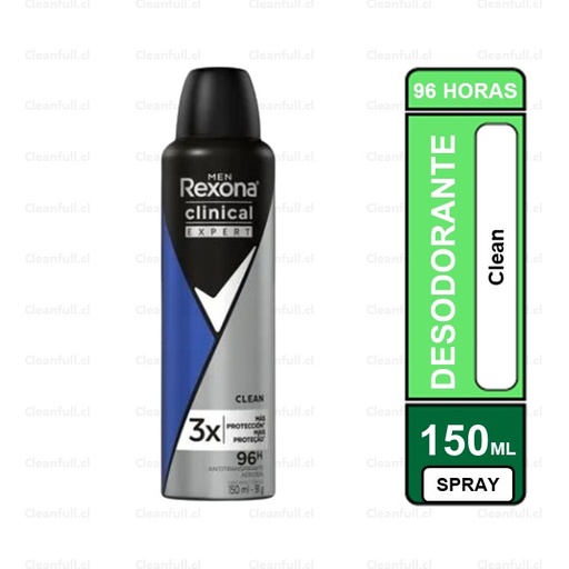 [DD0056] DESODORANTE SPRAY REXONA MEN CLEAN 150 ML