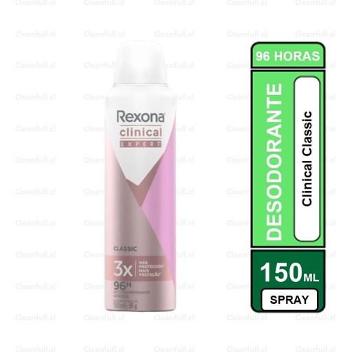 [DD0057] DESODORANTE SPRAY REXONA CLINICAL CLASSIC 150ML