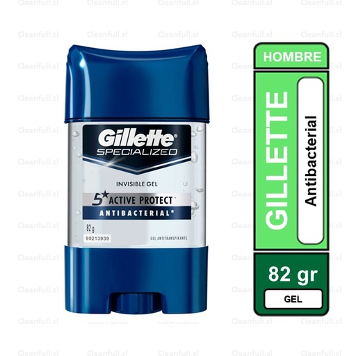 [DD0070] DESODORANTE GEL GILLETTE ANTIBACTERIAL 82G