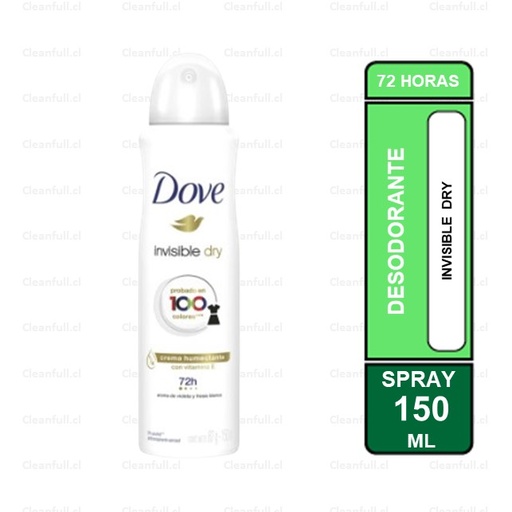 [DD0089] DESODORANTE SPRAY DOVE INVISIBLE DRY 150ML