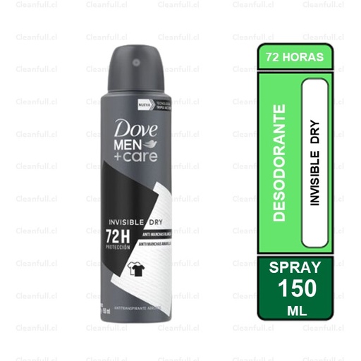 [DD0091] DESODORANTE SPRAY DOVE MEN INVISIBLE 150ML