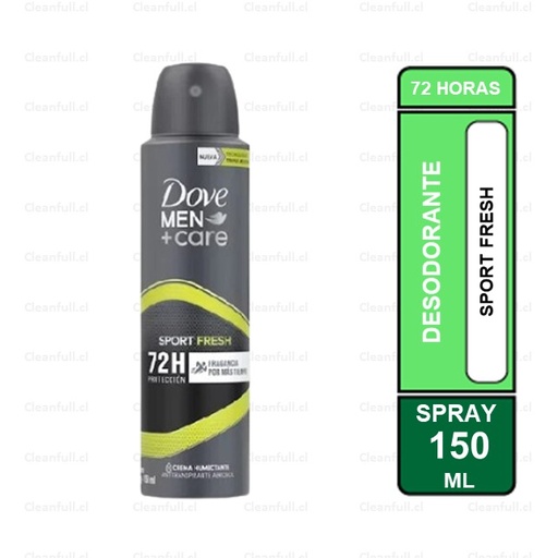 [DD0092] DESODORANTE SPRAY DOVE MEN SPORT FRESH 150ML