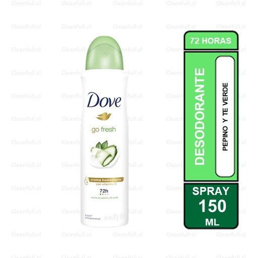 [DD0093] DESODORANTE SPRAY DOVE PEPINO Y TE VERDE 150ML