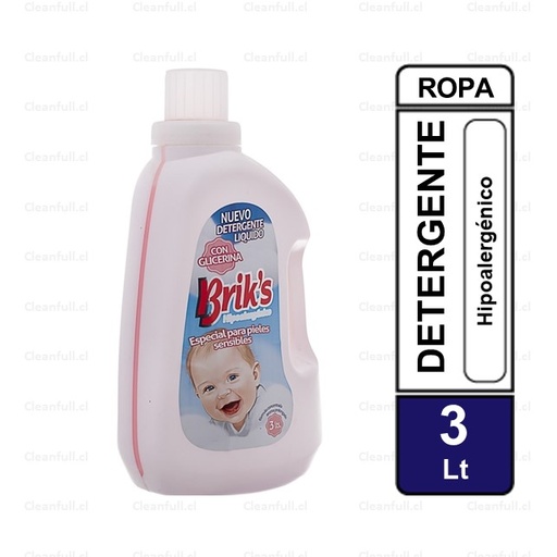[DL0025] DETERGENTE BRIKS MATIC HIPOALERGENICO 3LT