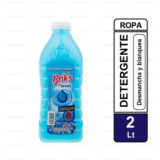 [DL0028] DETERGENTE LIQUIDO BRIKS CELESTE 2 LT