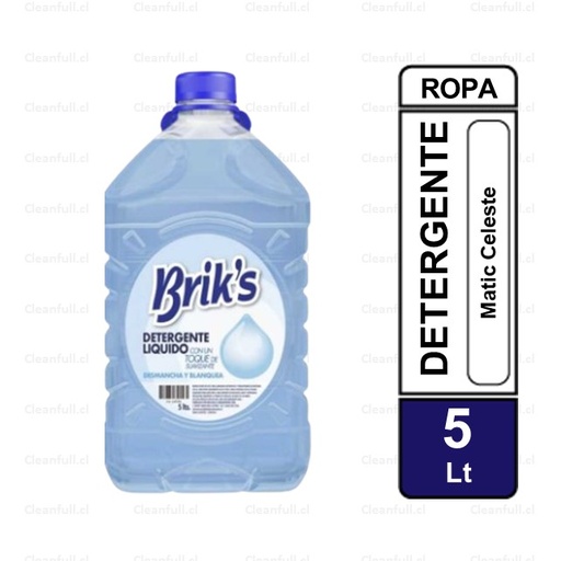 [DL0031] DETERGENTE BRIKS MATIC CELESTE 5LT