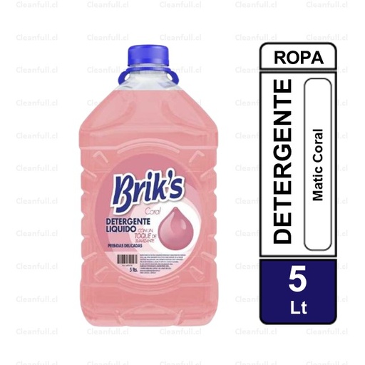 [DL0032] DETERGENTE BRIKS MATIC CORAL 5LT