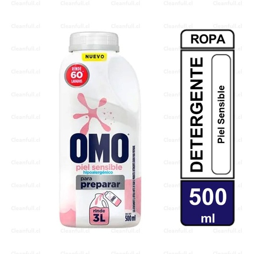 [DL0040] DETERGENTE LIQUIDO OMO PARA DILUIR PIEL SENSIBLE 500ML