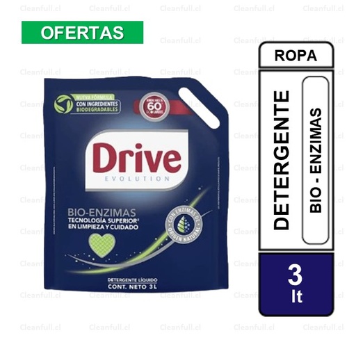 [DL0042] DETERGENTE  DOYPACK DRIVE BIO ENZIMAS 3 LT