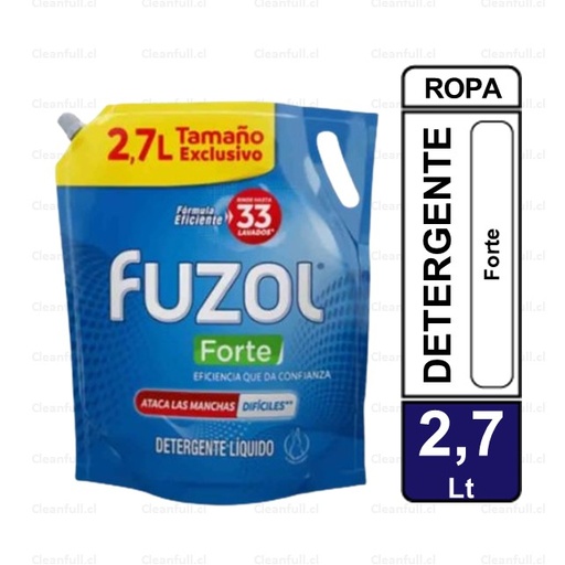 [DL0055] DETERGENTE LIQUIDO FUZOL FORTE DOYPACK 2.7 LT