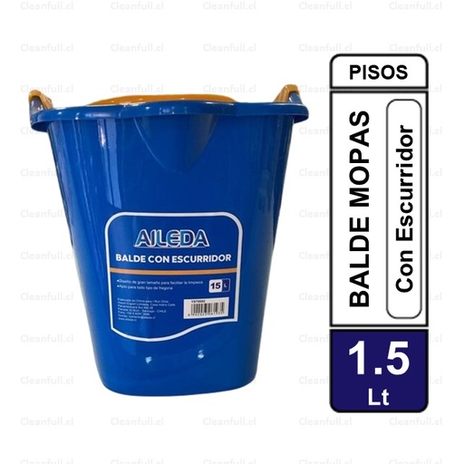 [EM0003] BALDE CON ESCURRIDOR AILEDA 15LT.