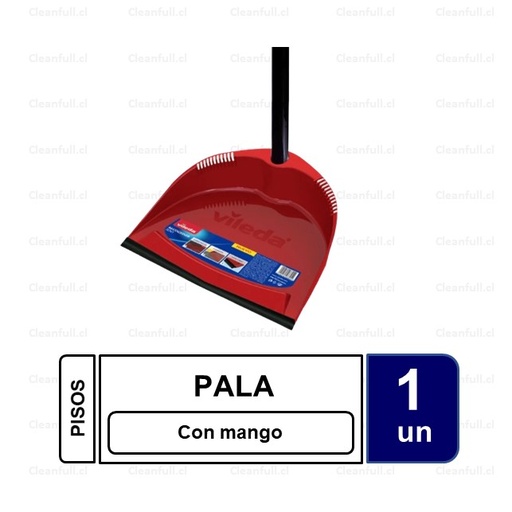 [EP0032] PALA VILEDA CON MANGO COLOR ROJO