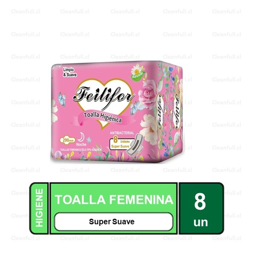 [FF0042] TOALLAS HIGIENICAS FEILIFOR DIA CON ALAS 8UN