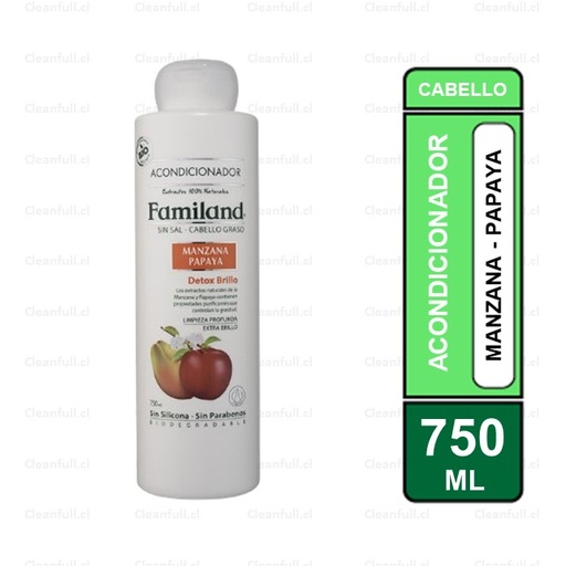 [H60123] ACONDICIONADOR FAMILAND MANZANA PAPAYA 750 ML