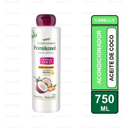 [H60124] ACONDICIONADOR FAMILAND ACEITE DE COCO 750 ML
