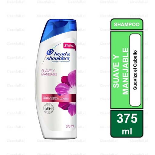 [HG0111] SHAMPOO HEAD&SHOULDERS SUAVE Y MANEJABLE  375ML