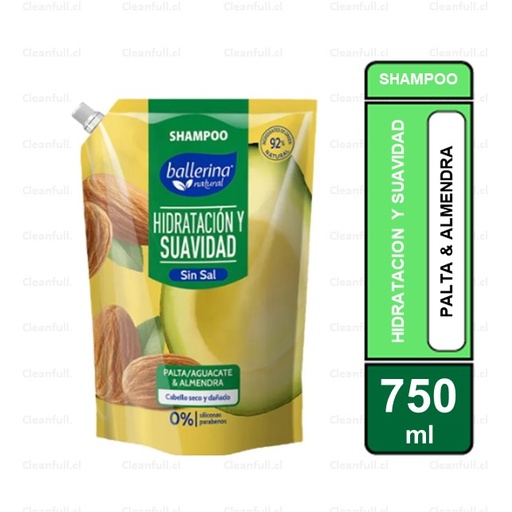 [HG0130] SHAMPOO BALLERINA PALTA & ALMENDRA DOYPACK  750 ML