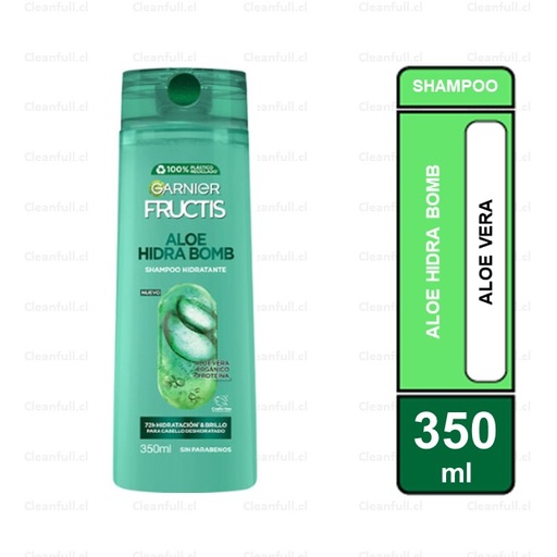 [HG0133] SHAMPOO GARNIER FRUCTIS ALOE HIDRA BOMB 350 ML