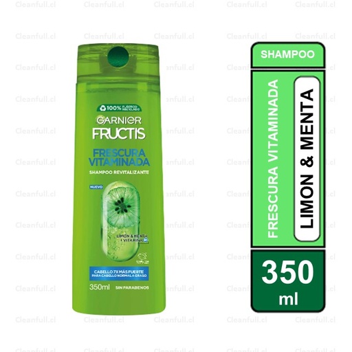 [HG0135] SHAMPOO GARNIER FRUCTIS LIMON & MENTA 350 ML