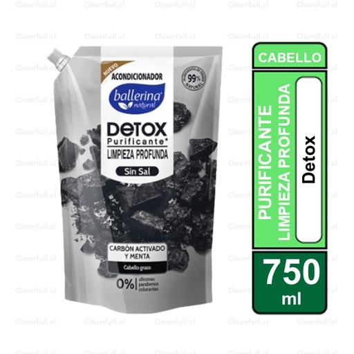 [HG0141] ACONDICIONADOR BALLERINA CARBON MENTA DOYPACK 750 ML
