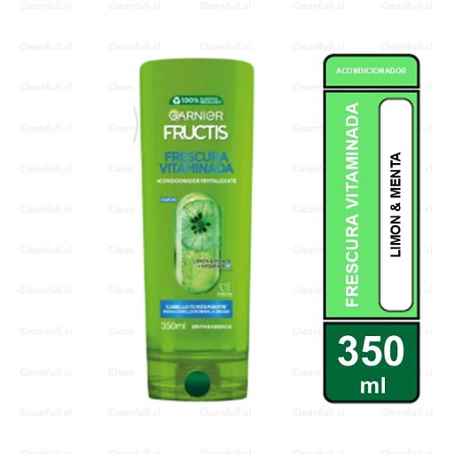 [HG0160] ACONDICIONADOR GARNIER FRUCTIS LIMON & MENTA 350 ML