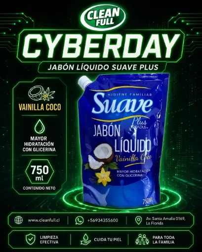 [JJ0099] JABON LIQUIDO SUAVE  VAINILLA COCO 750ML