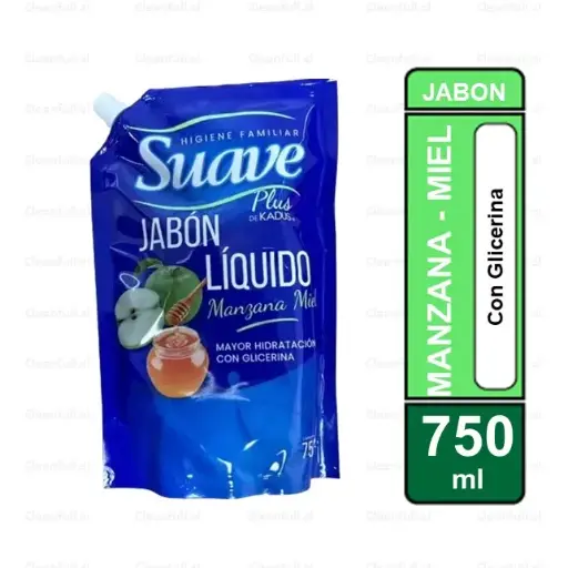 [JJ0100] JABON LIQUIDO SUAVE MANZANA MIEL 750ML