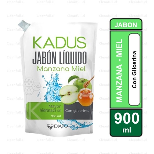 [JJ0102] JABON LIQUIDO KADUS MANZANA MIEL DOYPACK 900ML
