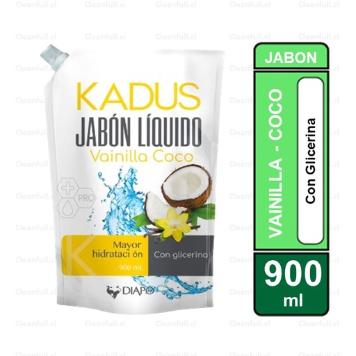 [JJ0103] JABON LIQUIDO KADUS VAINILLA COCO DOYPACK 900ML