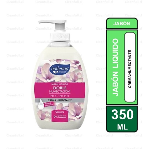 [JJ0112] JABON LIQUIDO BALLERINA CREMA HUMECTANTE 350 ML
