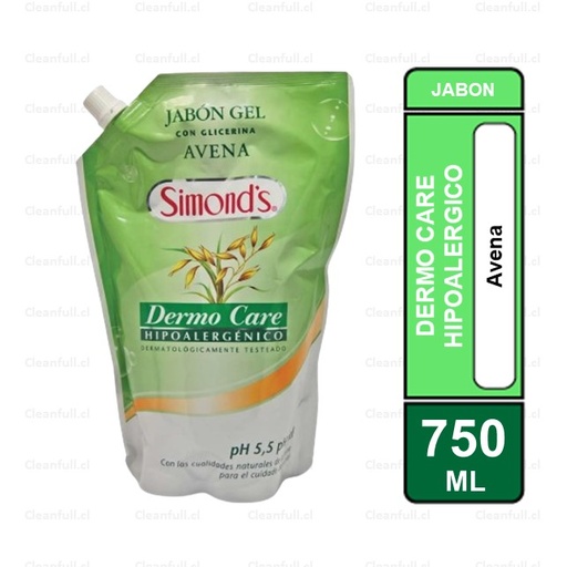 [JJ1003] JABON LIQUIDO SIMONDS AVENA DOYPACK 750 ML