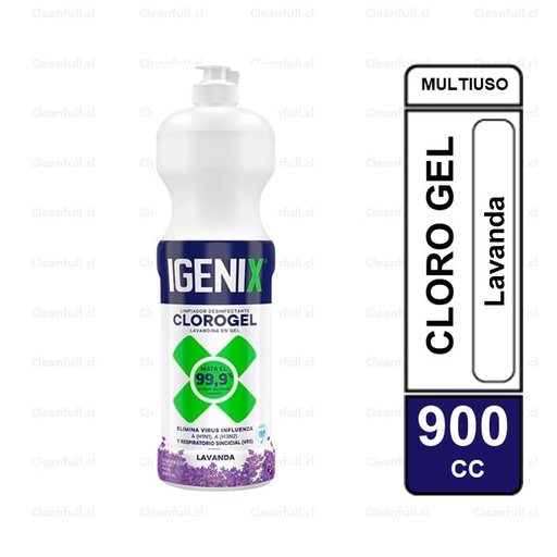 [LC0002] CLORO GEL IGENIX LAVANDA 900 ML
