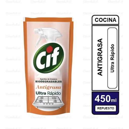 [LC0221] ANTIGRASA CIF BIODEGRADABLE RECARGA 450ML