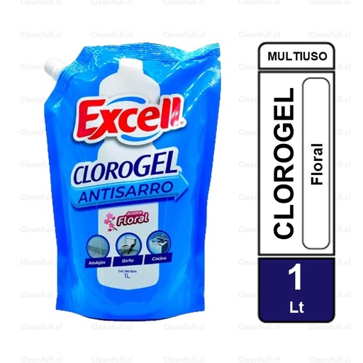 [LC0003] CLORO GEL EXCELL DOYPACK FLORAL 1LT
