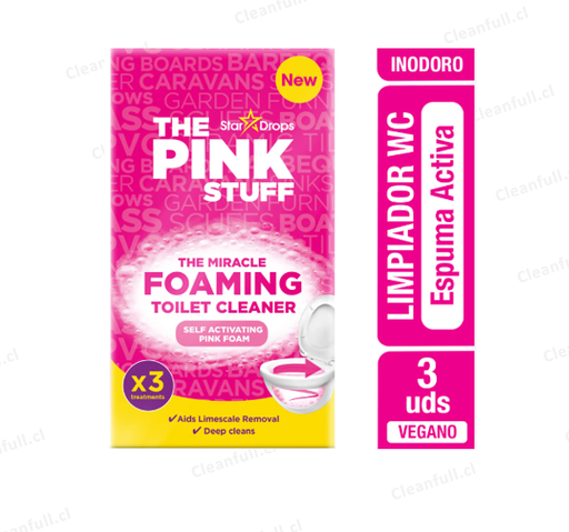 [LC0006] LIMPIADOR INODORO THE PINK STUFF ESPUMA ACTIVA 3UN