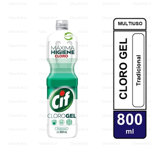 [LC0022] CLORO GEL CIF ORIGINAL 800 ML