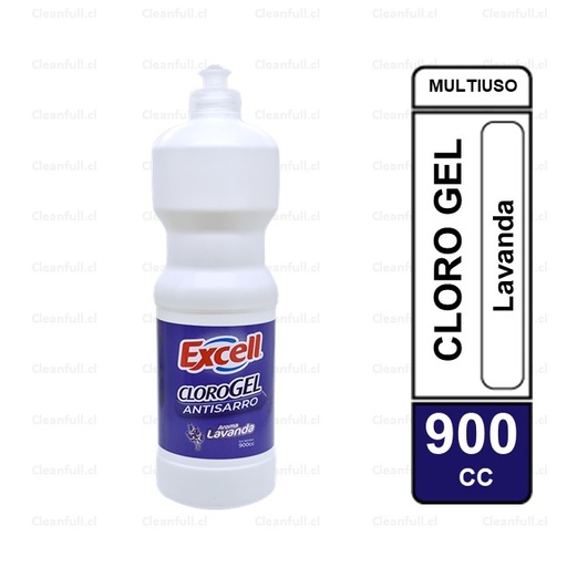 [LC0037] CLORO GEL LAVANDA  EXCELL  900 ML