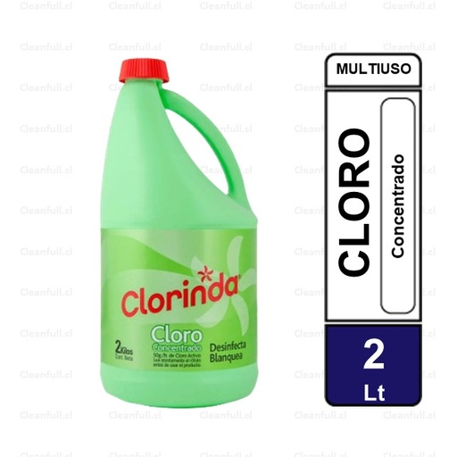 [LC0040] CLORO CLORINDA TRADICIONAL 2 LT