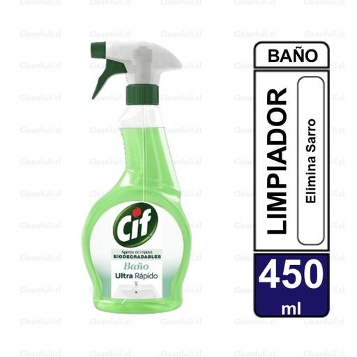 [LC0051] LIMPIADOR BAÑO CIF BIODEGRADABLE GATILLO 500 ML