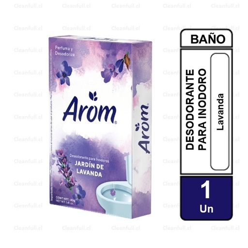 [LC0055] DESODORANTE PARA WC AROM PASTILLA  LAVANDA 1UN