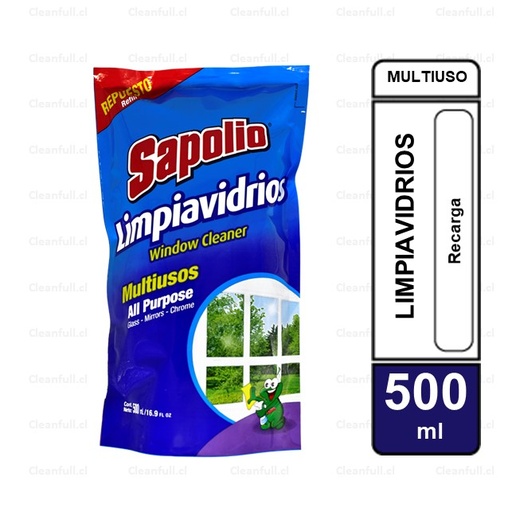 [LD0025] LIMPIAVIDRIOS SAPOLIO RECARGA 500 ML