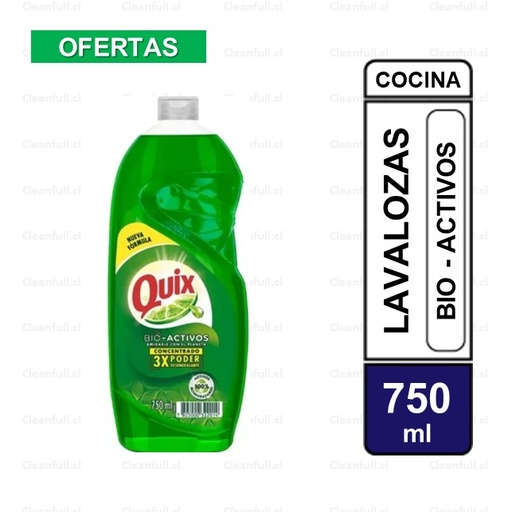 [LL0022] LAVALOZAS QUIX BIO ACTIVOS LIMON 750 ML